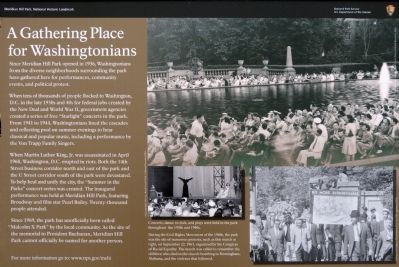 A Gathering Place for Washingtonians Marker. Click for full size. A Gathering Place for Washingtonians Marker image. Click for full size.