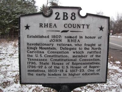 Rhea County Marker image. Click for full size.