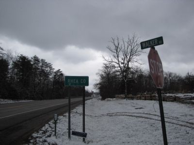 Rhea County sign. Click for full size. Rhea County sign image. Click for full size.