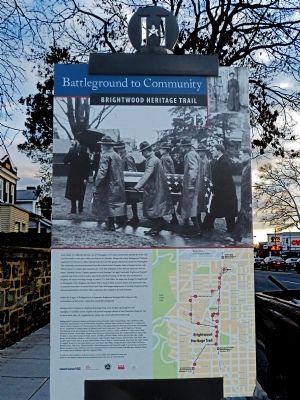 Battleground National Cemetery Marker (reverse) image. Click for full size.