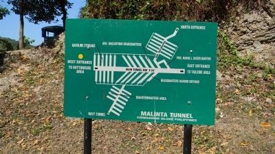 Malinta Tunnel: lay-out diagram image. Click for full size.
