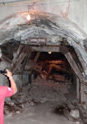 Remains of "Lateral Tunnel 15" - demolished by the Japanese. Click for full size. Remains of "Lateral Tunnel 15" - demolished by the Japanese image. Click for full size.