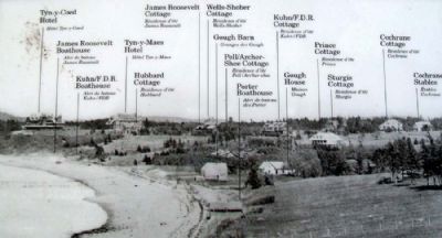 Photo on Panoramic View of Cottages Marker. Click for full size. Photo on Panoramic View of Cottages Marker image. Click for full size.