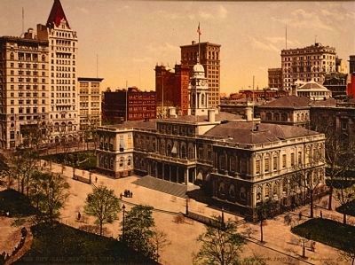 City Hall, circa 1900 image. Click for full size.