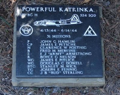 379th Bombardment Group - 524th Squadron - "Powerful Katrinka" image. Click for full size.