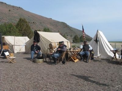 Military Re-Inactors at Gillems Camp image. Click for full size.