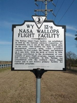 NASA Wallops Flight Facility Marker image. Click for full size.