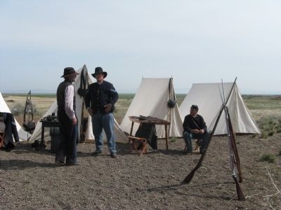 Military Re-Inactors at Gillems Camp. Click for full size. Military Re-Inactors at Gillems Camp image. Click for full size.