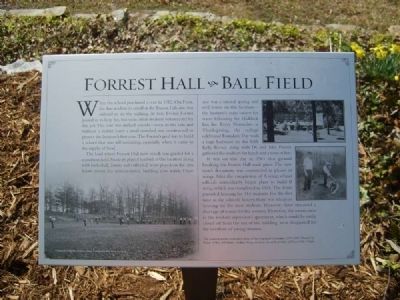 Forrest Hall - Ball Field Marker image. Click for full size.