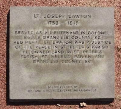 Lt Joseph Lawton Marker. Click for full size. Lt Joseph Lawton Marker image. Click for full size.