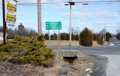 Intersection of the Biglerville Road & Goldenville Road. Click for full size. Intersection of the Biglerville Road & Goldenville Road image. Click for full size.