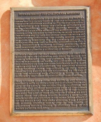 Establishing the California Missions Marker image. Click for full size.