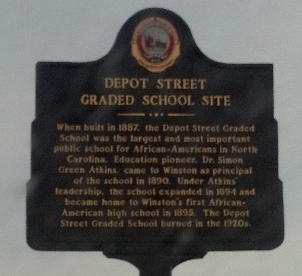 Depot Street Graded School Site Marker