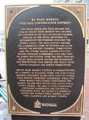 By Ward Market Heritage Conservation District Marker image. Click for full size.
