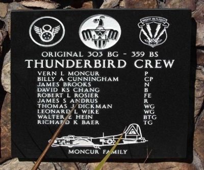 Original 303rd Bomb Group 359th Bomb Squadron "Thunderbird Crew". Click for more information. Original 303rd Bomb Group 359th Bomb Squadron "Thunderbird Crew" image. Click for more information.