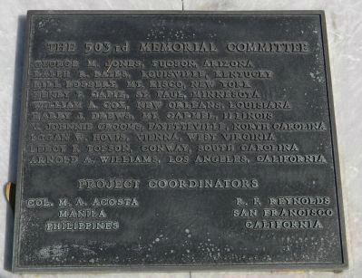 The 503rd Memorial Committee & Project Coordinators image. Click for full size.