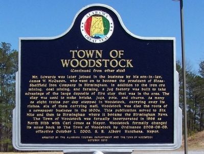 Town of Woodstock Marker, side B image. Click for full size.