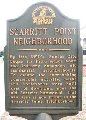 Scarritt Point Neighborhood Marker. Click for full size. Scarritt Point Neighborhood Marker image. Click for full size.