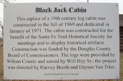 Black Jack Cabin Marker. Click for full size. Black Jack Cabin Marker image. Click for full size.