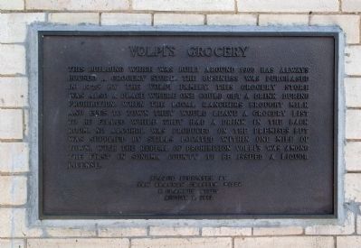 Volpi's Grocery Marker image. Click for full size.