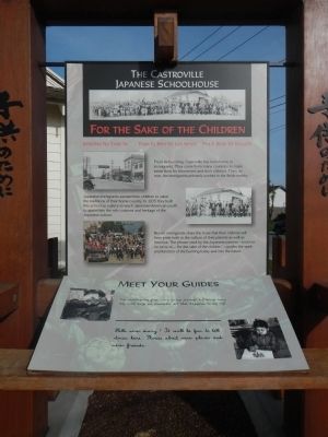 The Castroville Japanese Schoolhouse Marker. Click for full size. The Castroville Japanese Schoolhouse Marker image. Click for full size.