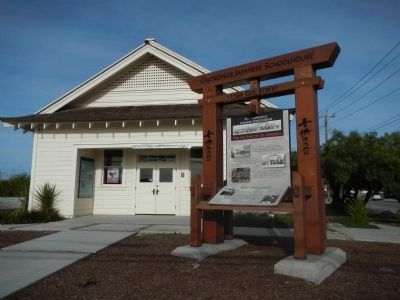 The Castroville Japanese Schoolhouse Marker. Click for full size. The Castroville Japanese Schoolhouse Marker image. Click for full size.