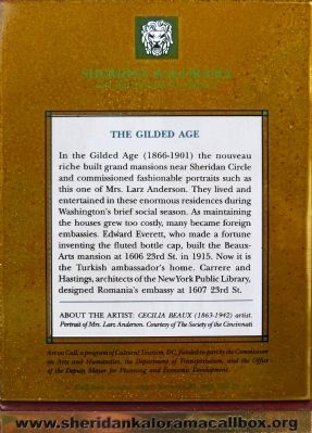 The Gilded Age Marker. Click for full size. The Gilded Age Marker image. Click for full size.