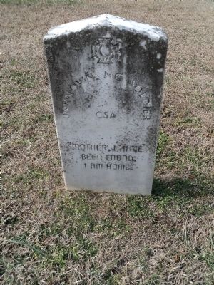 Unknown NC Soldier CSA Marker image. Click for full size.
