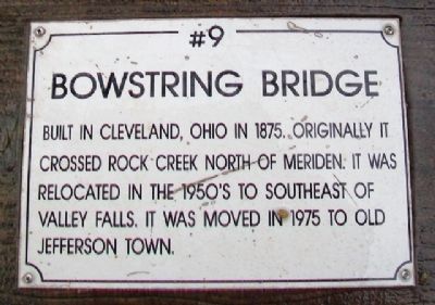 Bowstring Bridge Marker image. Click for full size.