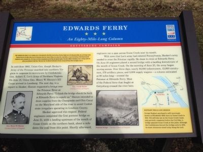 Edwards Ferry Marker image. Click for full size.