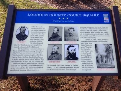 Loudoun County Court Square Marker image. Click for full size.