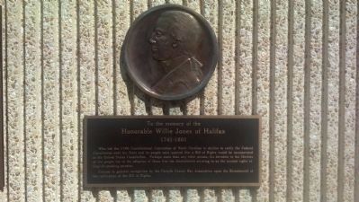 Honorable Willie Jones of Halifax Marker image. Click for full size.