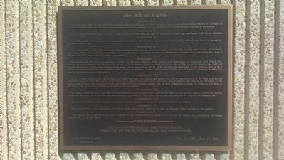 Bill of Rights Marker image. Click for full size.