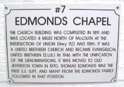Edmonds Chapel Marker image. Click for full size.