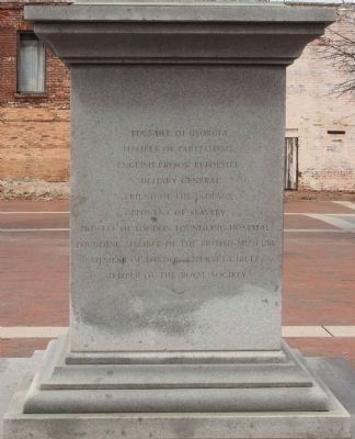 General James Edward Oglethorpe Marker, east face image. Click for full size.