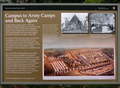 Campus to Army Camps and Back Again Marker image. Click for full size.