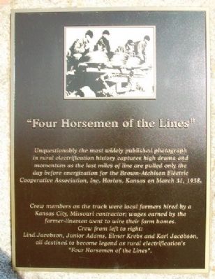 "Four Horsemen of the Lines" Marker image. Click for full size.