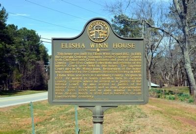 Elisha Winn House Marker. Click for full size. Elisha Winn House Marker image. Click for full size.