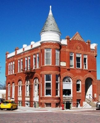 The First National Bank and Marker. Click for full size. The First National Bank and Marker image. Click for full size.