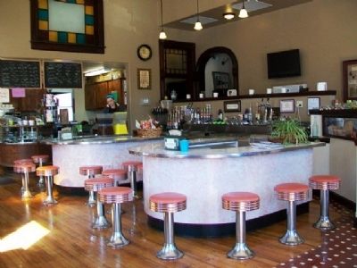 Former Harsh Drug Store Counter. Click for full size. Former Harsh Drug Store Counter image. Click for full size.