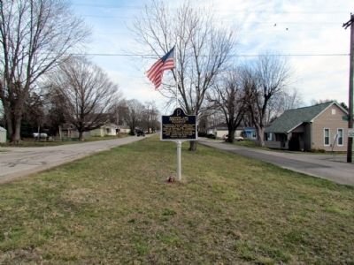Madison and Indianapolis Railroad Marker. Click for full size. Madison and Indianapolis Railroad Marker image. Click for full size.