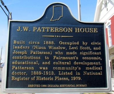 J.W. Patterson House Marker image. Click for full size.