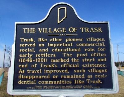 The Village of Trask Marker image. Click for full size.