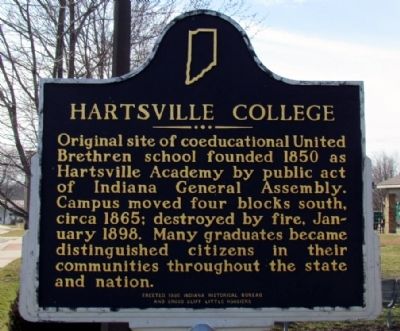 Hartsville College Marker image. Click for full size.