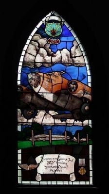 303 BG Window at the nearby Chapel of the Fallen Eagles. Click for full size. 303 BG Window at the nearby Chapel of the Fallen Eagles image. Click for full size.