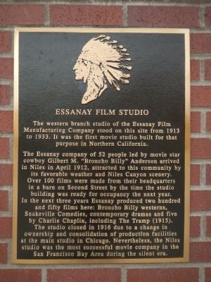Essanay Film Studio Marker image. Click for full size.