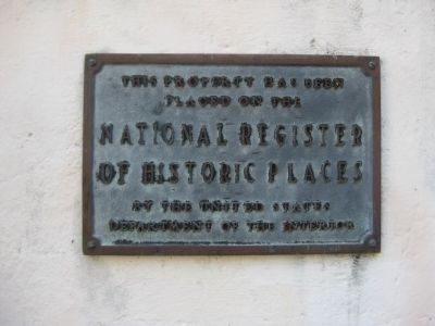 Vizcaya NRHP Plaque image. Click for full size.
