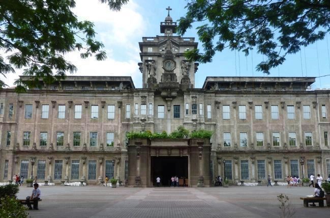 UST "Main" Building (1927) - viewed from across the <i>Plaza Major</i> image. Click for full size.