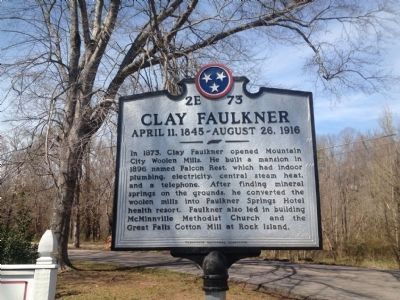 Clay Faulkner Marker image. Click for full size.
