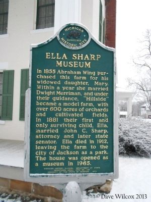 Ella Sharp Museum Marker image. Click for full size.